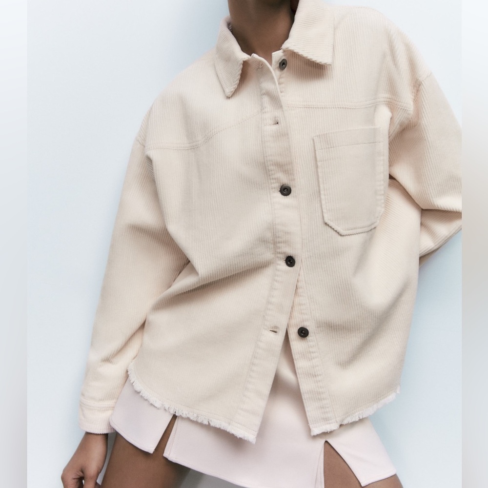 NWT CORDUROY OVERSHIRT - ZARA in Camel - Picture 4 of 8